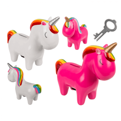 Κουμπαράς unicorn σε 2 χρώματα.
